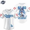 Shohei Ohtani Becomes First 5050 Player in MLB History Los Angeles Dodgers Baseball Jersey 4