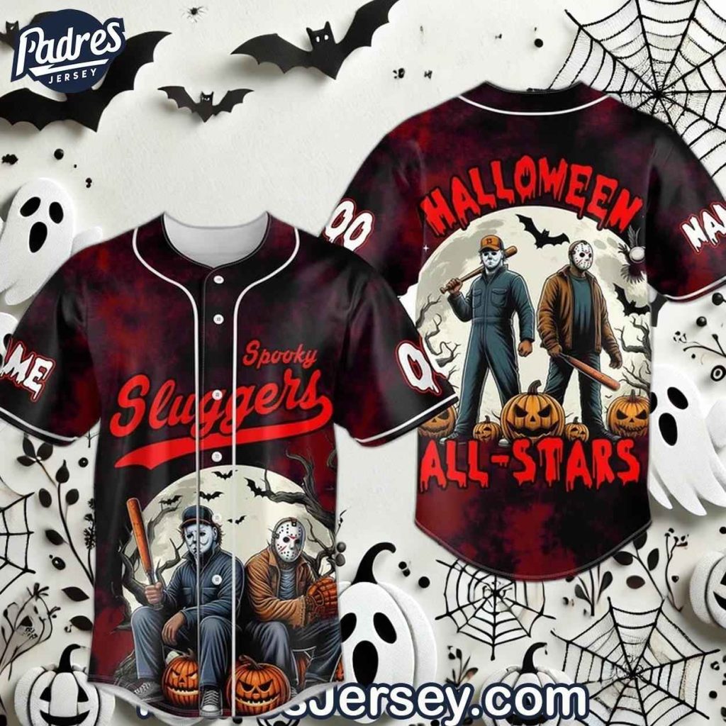 Spooky Slugger Halloween All Stars Custom Baseball Jersey