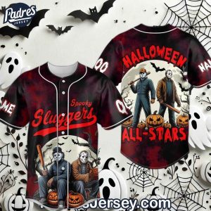 Spooky Slugger Halloween All Stars Custom Baseball Jersey 1