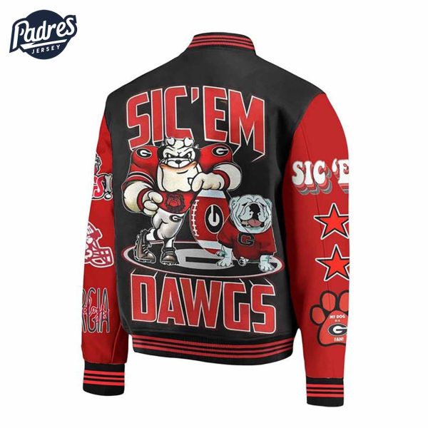 Sport Georgia Bulldogs Football NCAA Baseball Jacket 2