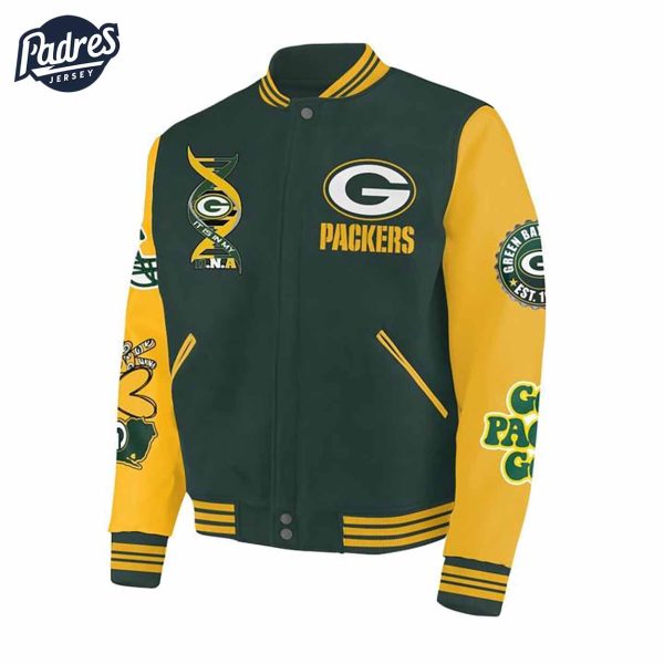 Sport Green Bay Packers Football NFL Baseball Jacket 2