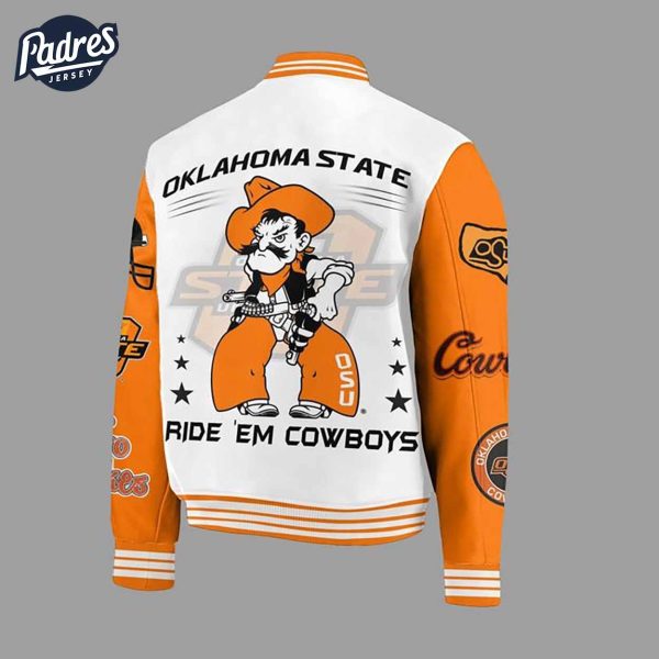 Sport Oklahoma State Cowboys Football NCAA Baseball Jacket 3