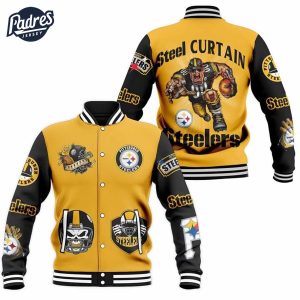 Sport Pittsburgh Steelers Football NFL Baseball Jacket 1