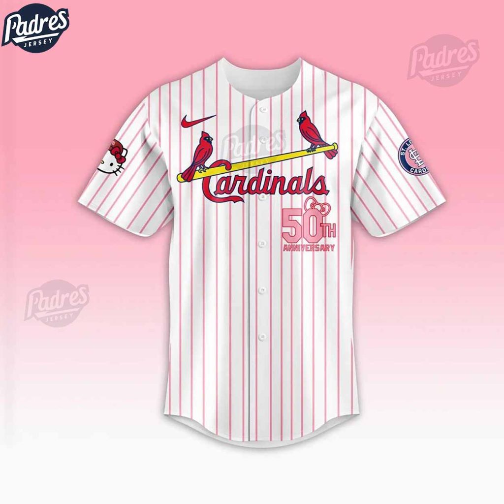 St Louis Cardinals 50th Anniversary Hello Kitty Baseball Jersey