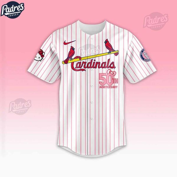 St Louis Cardinals 50th Anniversary Hello Kitty Baseball Jersey 1