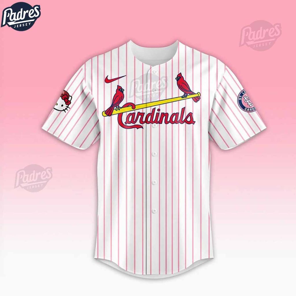 St Louis Cardinals Hello Kitty Baseball Jersey Style