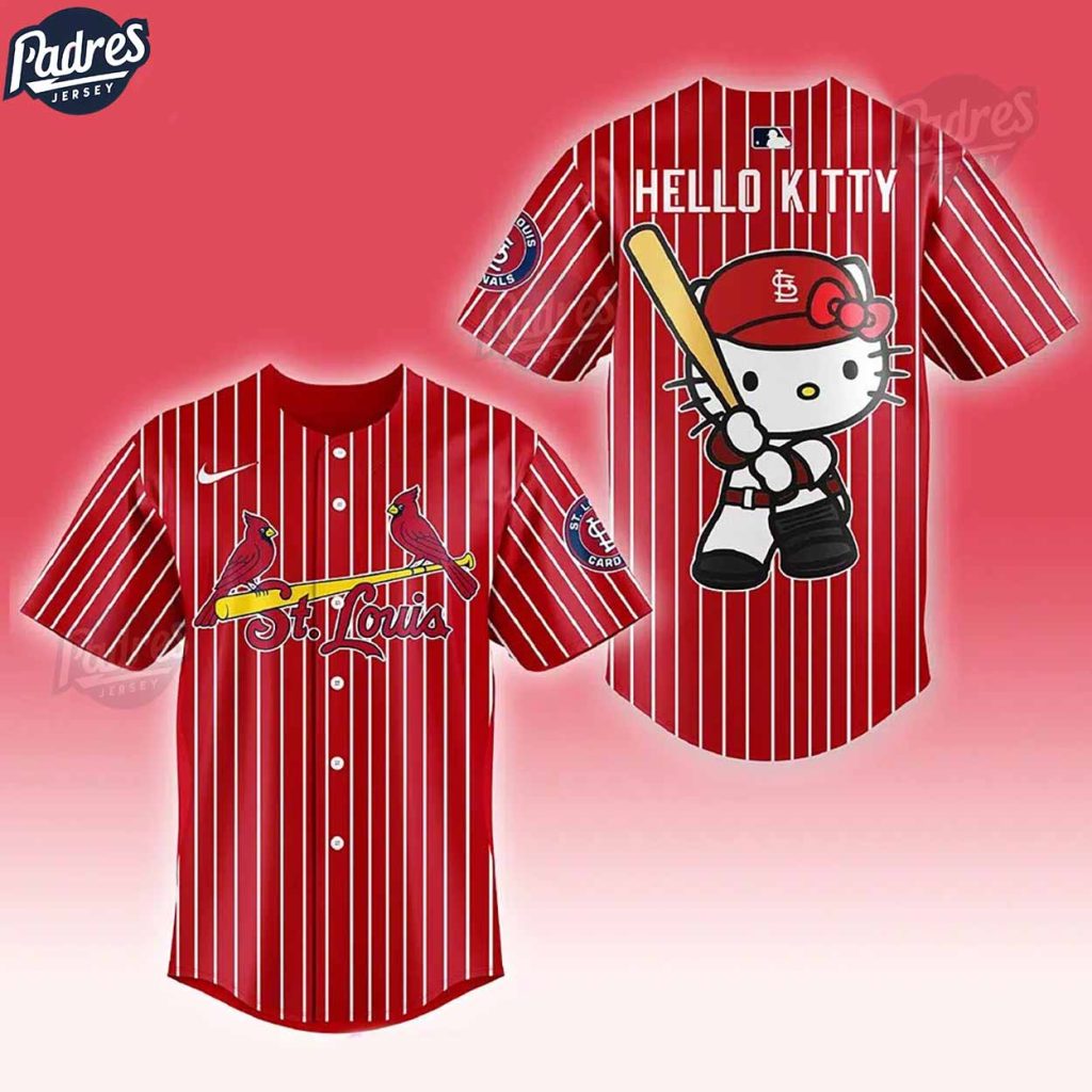 St Louis Cardinals x Hello Kitty Night Red Basebal Jersey