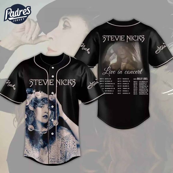 Stevie Nicks Live Concert 2024 Baseball Jersey 1