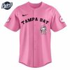 Tampa Bay Buccaneers Hello Kitty Pink NFL Baseball Jersey 2