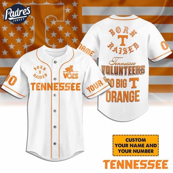 Tennessee Volunteers Born And Raised White Baseball Jersey