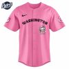 Washington Commanders Hello Kitty Pink NFL Baseball Jersey 2