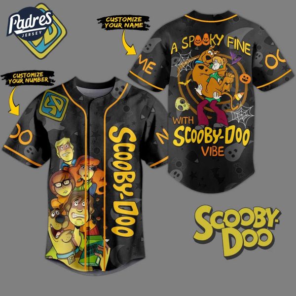 A Spooky Fine With Scooby Doo Vibe Custom Baseball Jersey 1