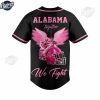 Alabama Crimson Tide Football Breast Cancer Baseball Jersey 3