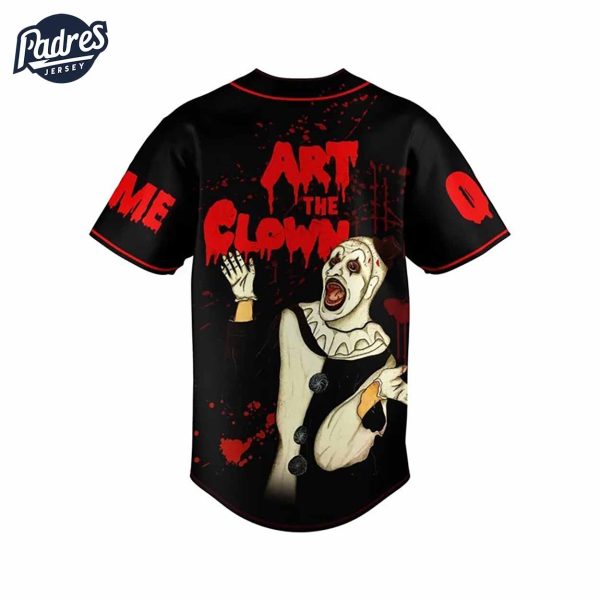 Art The Clown Terrifier 3 Custom Baseball Jersey 3