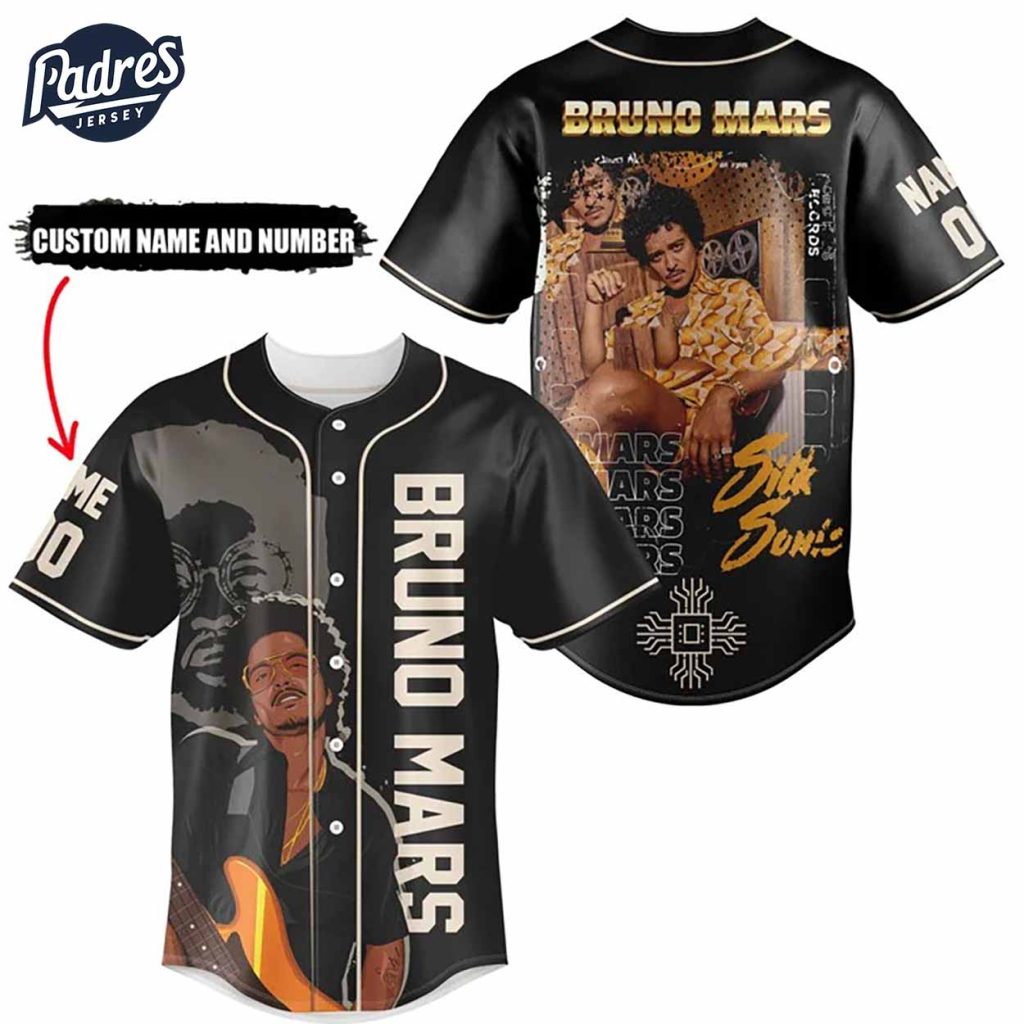 Bruno Mars Silk Sonic Custom Baseball Jersey