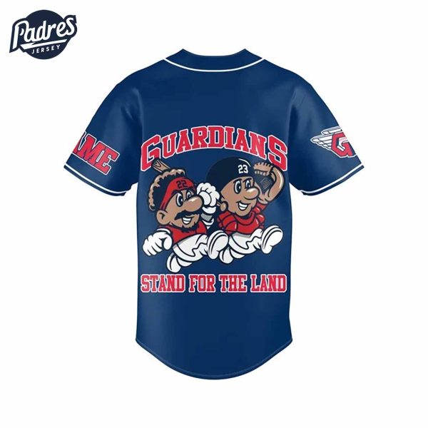 Cleveland Gardians Stand For The Land Baseball Jersey 4