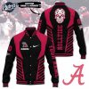 Custom Alabama Crimson Tide Skull Baseball Jacket 1