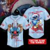 Custom Dear Santa Stitch Christmas Baseball Jersey 1