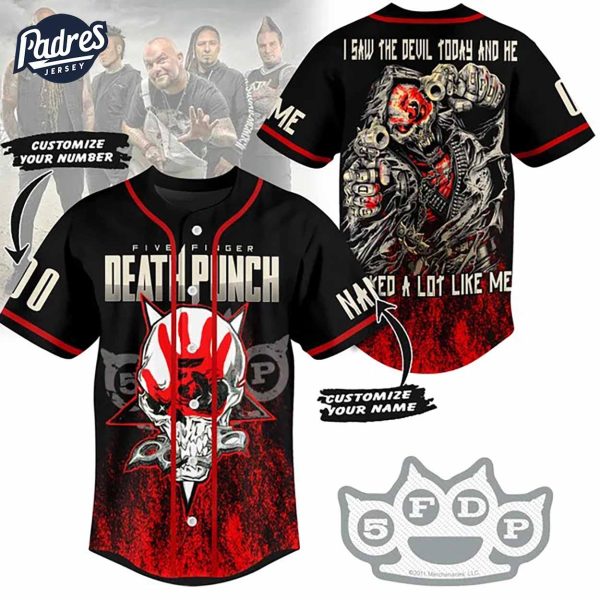 Custom Five Finger Death Punch Baseball Jersey Wrong Side Of Heaven 1