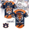 Custom I Am The Crazy Tigers Fan Auburn Tigers Football Baseball Jersey 1