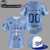 Custom Kansas City Royals Blue Baseball Jersey Gifts 1