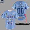 Custom Kansas City Royals Blue Baseball Jersey Gifts 2