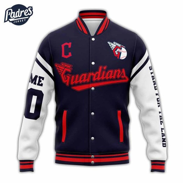 Custom MLB Cleveland Guardians Baseball Jacket 2