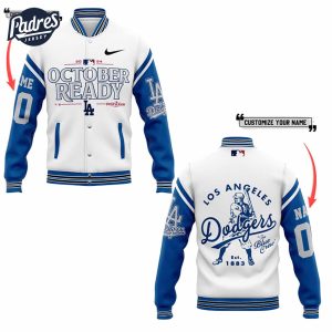 Custom MLB October Ready Los Angeles Dodgers Baseball Jacket 1