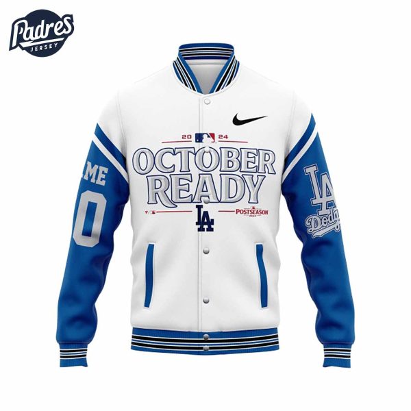 Custom MLB October Ready Los Angeles Dodgers Baseball Jacket 2