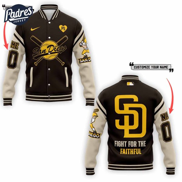 Custom MLB San Diego Padres Baseball Jacket 1