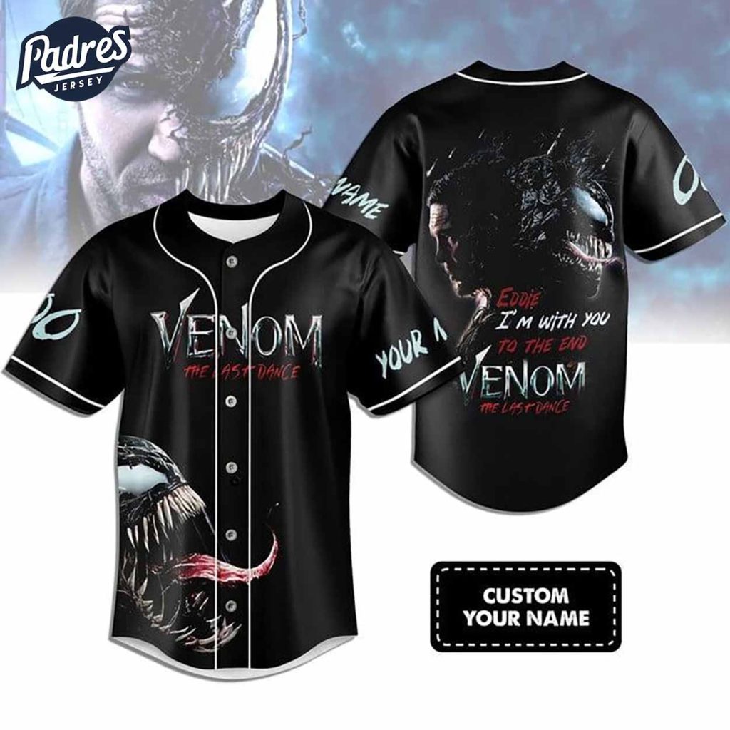 Custom Movie Venom The Last Dance Baseball Jersey