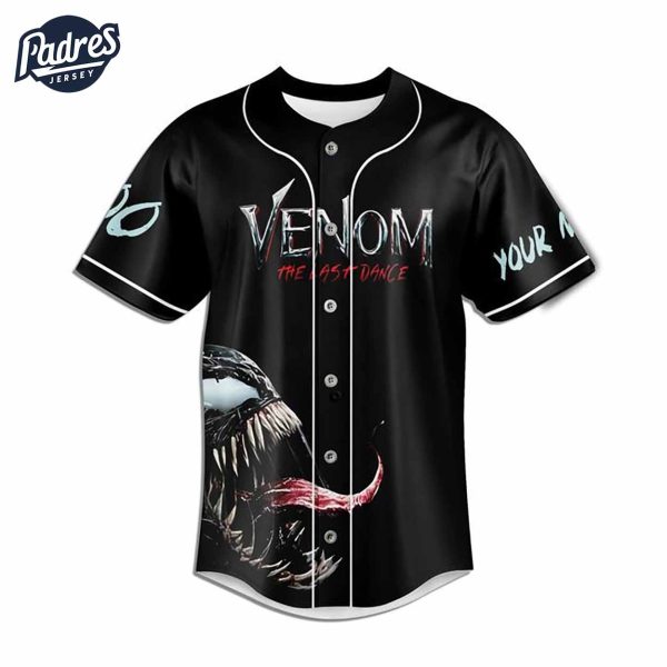 Custom Movie Venom The Last Dance Baseball Jersey 2