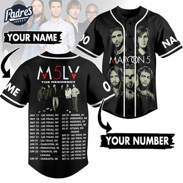 Custom Music Maroon 5 Baseball Jersey 1