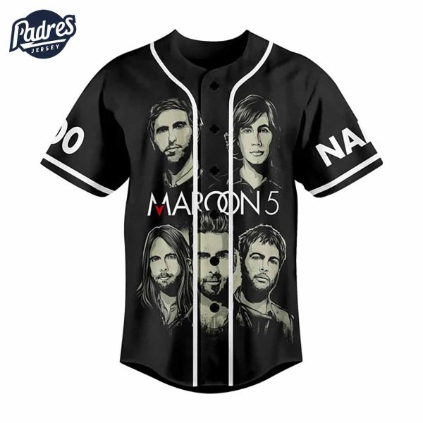 Custom Music Maroon 5 Baseball Jersey 2