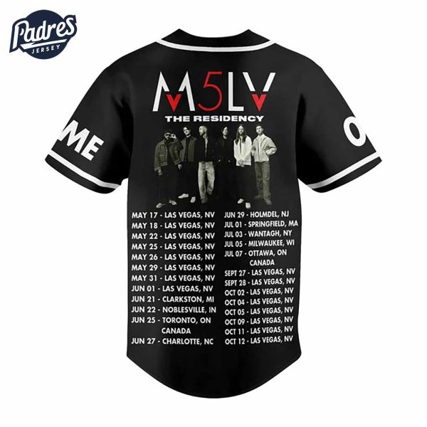 Custom Music Maroon 5 Baseball Jersey 3