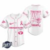 Custom NCAA BYU Cougars Breast Cancer Baseball Jersey 2