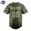 Custom NCAA Oklahoma Sooners Eagle Camo Baseball Jersey 3