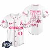 Custom NCAA Oregon Ducks Breast Cancer Baseball Jersey 2