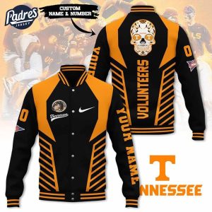 Custom NCAA Teens Volunteer Skull Baseball Jacket 1