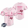 Custom NFL Tampa Bay Buccaneers Breast Cancer Pink Baseball Jersey 1