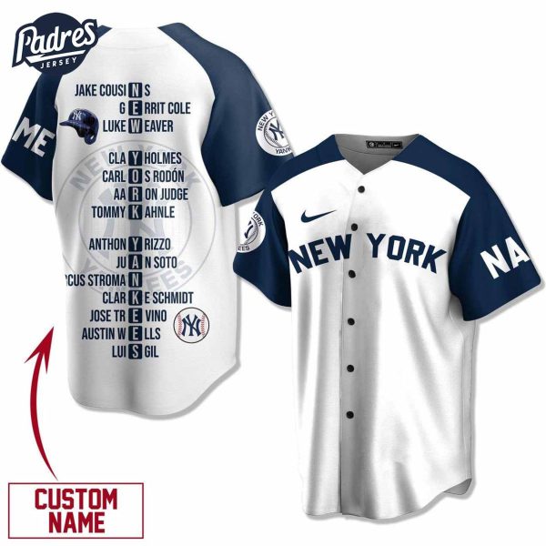 Custom Name New York Yankees 2024 MLB Baseball Jersey 2