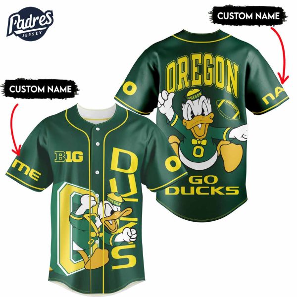 Custom Oregon Ducks Football Baseball Jersey Gifts Family 1