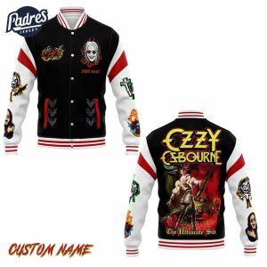 Custom Ozzy Osbourne Baseball Jacket 1