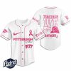 Custom Pittsburgh Panthers Breast Cancer Baseball Jersey 2