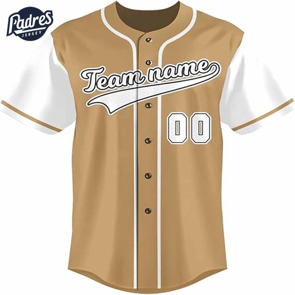 Custom Team Baseball Jerseys Gold Baseball Jersey 1