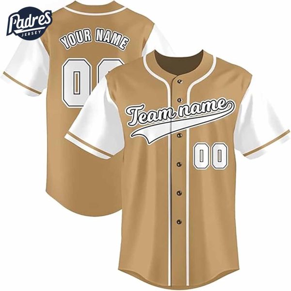 Custom Team Baseball Jerseys Gold Baseball Jersey 3