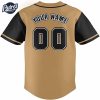 Custom Team Baseball Jerseys Gold Baseball Jersey Style 2