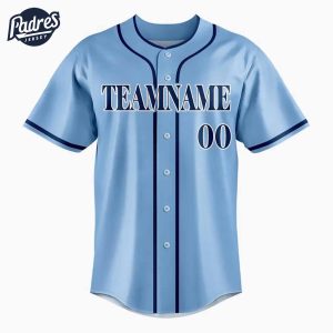 Custom Team Baseball Jerseys Blue Style