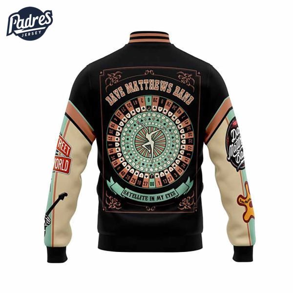 Dave Matthews Band Satellite My Eyes Baseball Jacket Style 4