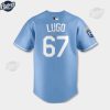 Kansas City Royals Lugo Light Blue Baseball Jersey Style 2